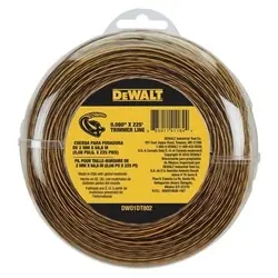 DeWALT DWO1DT802 Trimmer Line, 0.08 in Dia, 225 ft L