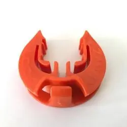 LOCKJAWZ T-360-Orange Electric Fence T-Post Insulators, HDPE, Orange
