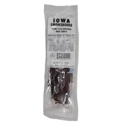 IOWA SMOKEHOUSE IS-5JN Beef Jerky, Homestyle Original Flavor, 5 oz Pack