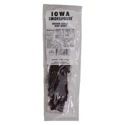 IOWA SMOKEHOUSE IS-5JBS Beef Jerky, Brown Sugar Flavor, 5 oz Pack