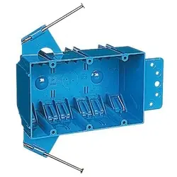 Carlon 3-Gang 44 cu. in. Electrical PVC New Work Electrical Switch and Outlet Box (B344AB)