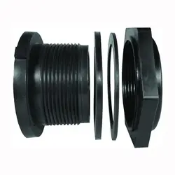 GREEN LEAF TF 125 P-E Tank Fitting, 1-1/4 in, FPT, Polypropylene