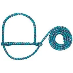 WEAVER LEATHER 35-7840-S23 Sheep Halter, Poly, Blue/Gray/Mint