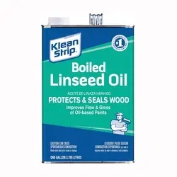 Klean Strip GLO45 Linseed Oil, Liquid, Clear Amber, 1 gal, Can