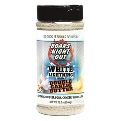 BBQ SPOT OW86508 Boar‘s Night Out BBQ Seasoning, Garlic Butter Flavor, 12.2 oz Jar
