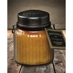 MCCALL‘S CANDLES Indulgence INRL Jar Candle, 18 oz Candle, Raspberry Lemon Fragrance, 110 to 130 hr Burning