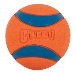 Chuckit! Ultra Ball 170501 Dog Toy, 2XL, Ball Toy, Rubber, Blue/Orange