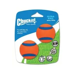 Chuckit! 17020 Ultra Ball Dog Toy, S, Rubber, Blue/Orange
