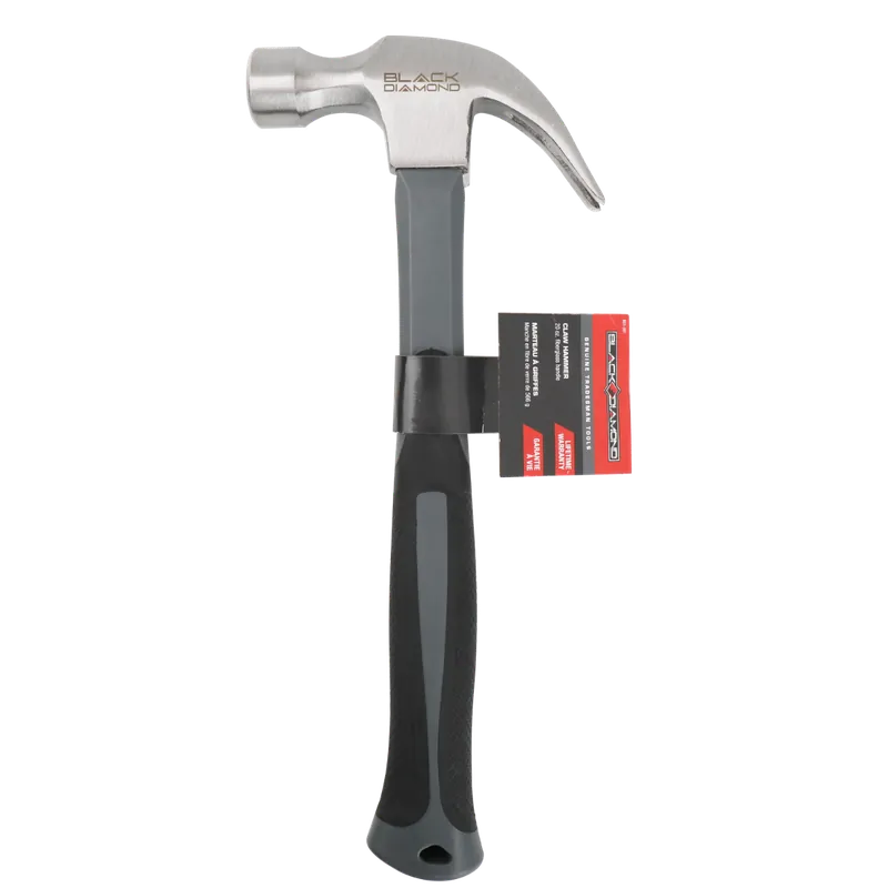 Black Diamond Fiberglass Handle Claw Hammer 20oz