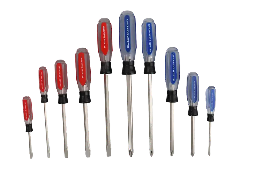 Black Diamond Acetate Handle Screwdriver 10 Piece Set