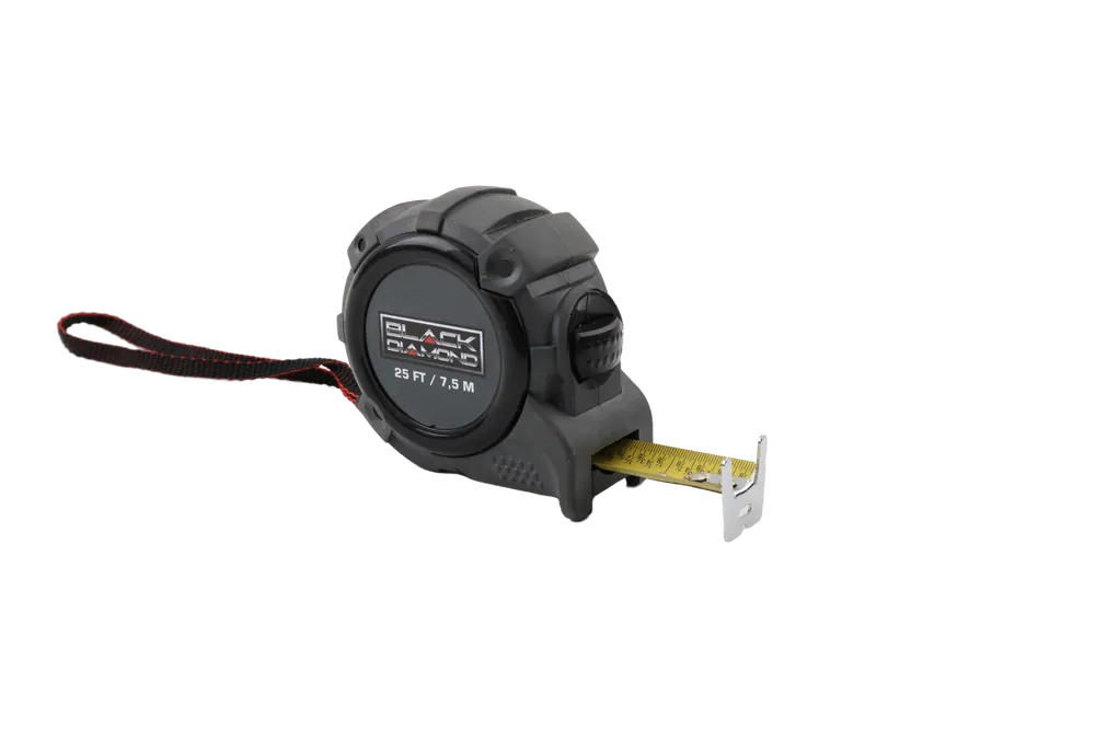 Black Diamond Hi-Vis Tape Measure - 25 Foot