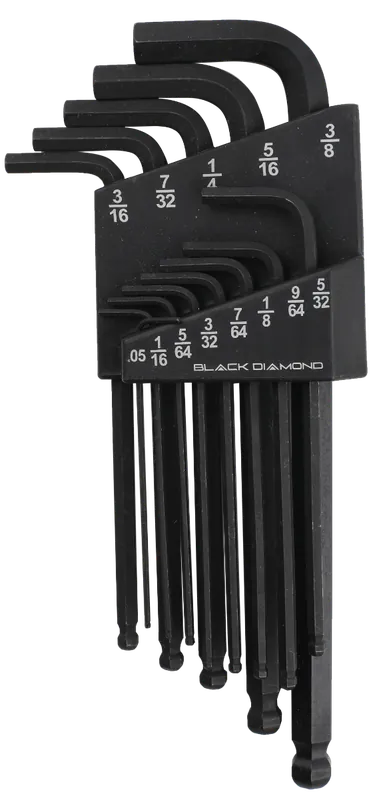 Black Diamond SAE Hex Ball End Wrench Set - 13 Pieces