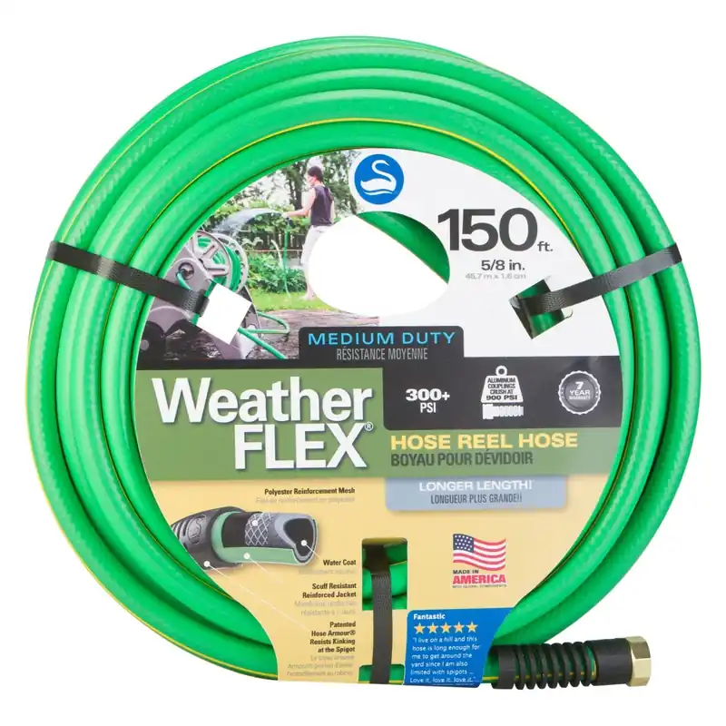 Swan Weather Flex Garden Hose - 5/8" x 150 Ft