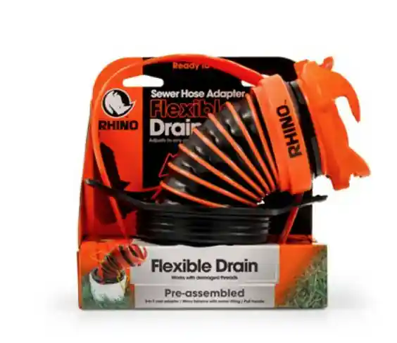 Camco Rhino Sewer Hose Adapter Flexible Drain