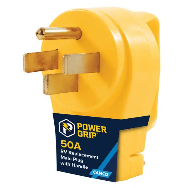 Camco 50Amp Power Grip Replacement - Male Plug