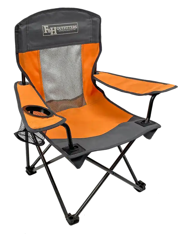 F & H Youth Bent Back Chair - Orange