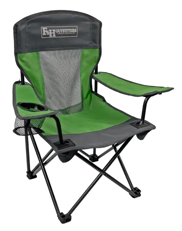 F & H Outfitters Youth Vent Back Chair - Green