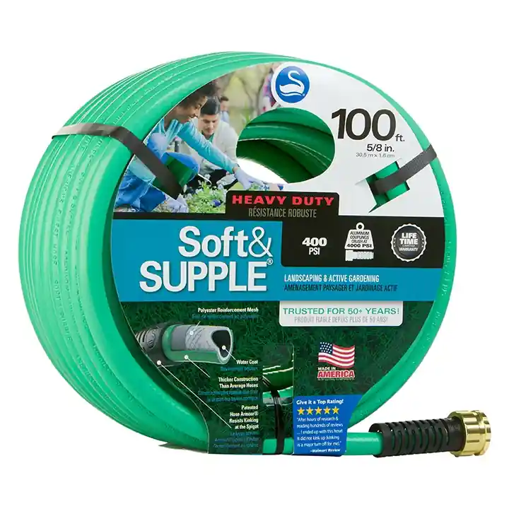 Swan Soft and Supple Heavy Duty Water Hose - 100 ft.