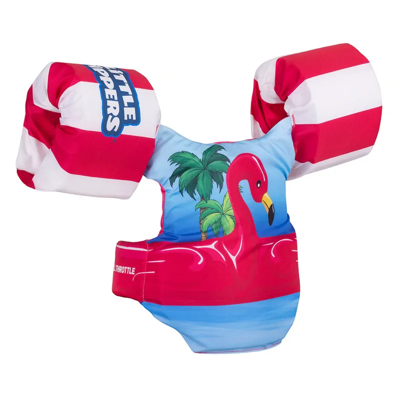 Full Throttle Little Dippers Life Jacket - Child (33 to 55 lbs) - Flamingo