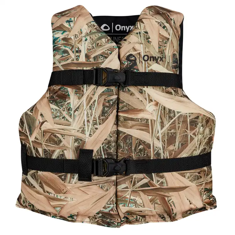 Onyx Sport Life Jacket - Youth (55-88 lbs) - Marsh Camo