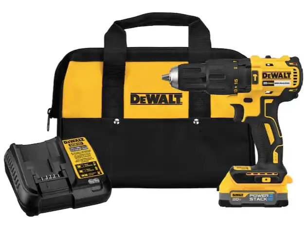 DeWalt 1/2" 20V Max 1.7-Amp PowerStack Brushless Cordless Hammer Drill Kit (1-Battery Included)
