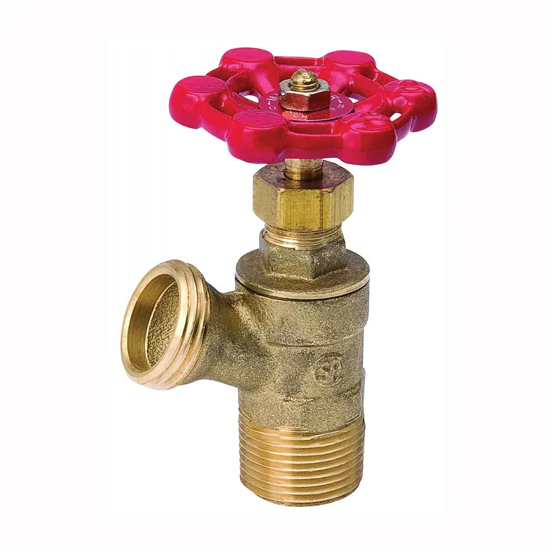B & K ProLine 102-704HC Boiler Drain Valve, 3/4 x 1/2 in Connection, MIP x FIP, 125 psi Pressure, Brass Body