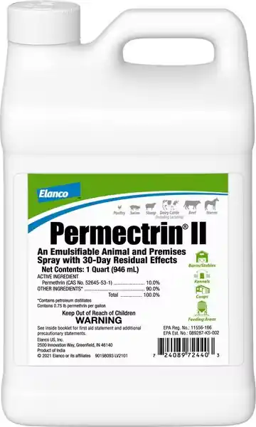 Elanco Permectrin II Farm Animal Fly & Insect Control - 1 Quart