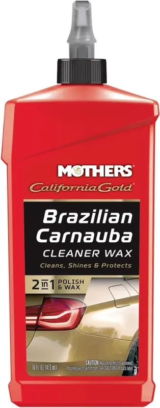 Mothers 05701 California Gold Brazilian Carnauba Cleaner Liquid Wax - 16 oz.