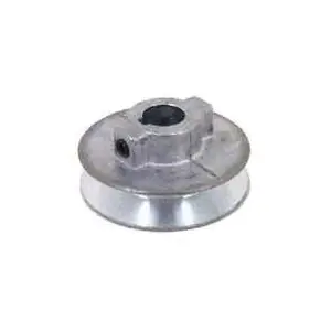 CDCO 250A-1/2 V-Grooved Pulley, 2-1/2 in OD, 2-1/4 in Dia Pitch, 1/2 in W x 11/32 in Thick Belt, Zinc