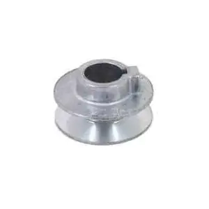 CDCO 400A-3/4 V-Grooved Pulley, 4 in OD, 3-3/4 in Dia Pitch, 1/2 in W x 11/32 in Thick Belt, Zinc