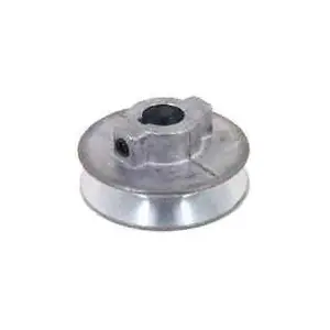 CDCO 400A-5/8 V-Grooved Pulley, 4 in OD, 3-3/4 in Dia Pitch, 1/2 in W x 11/32 in Thick Belt, Zinc