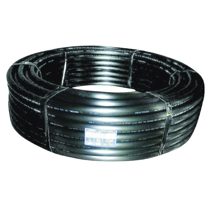 CRESLINE 18115 Pipe, 1 in, Plastic, Black, 100 ft L