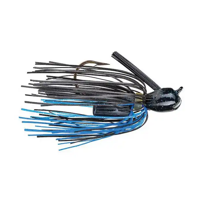 Denny Brauer PMJ12-2 Pro Model Jig, Jig, Soft Bait, Plastic, Black/Blue Bait