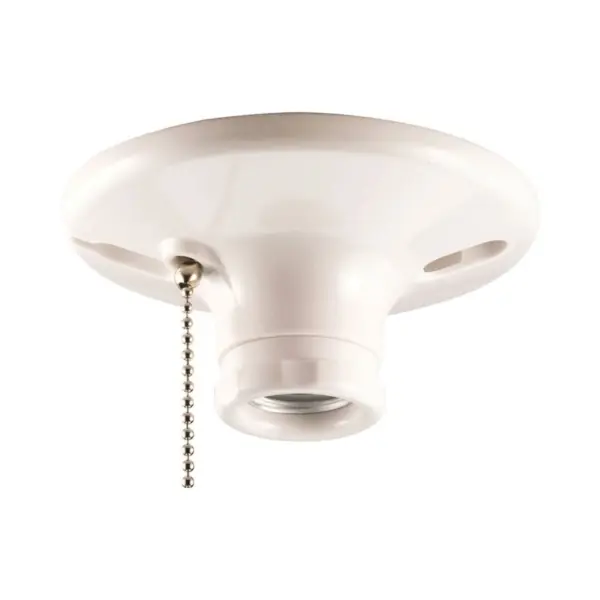 Eaton Wiring Devices S759W-CD Lamp Holder, 250 V, 250 W, Plastic Housing Material, White