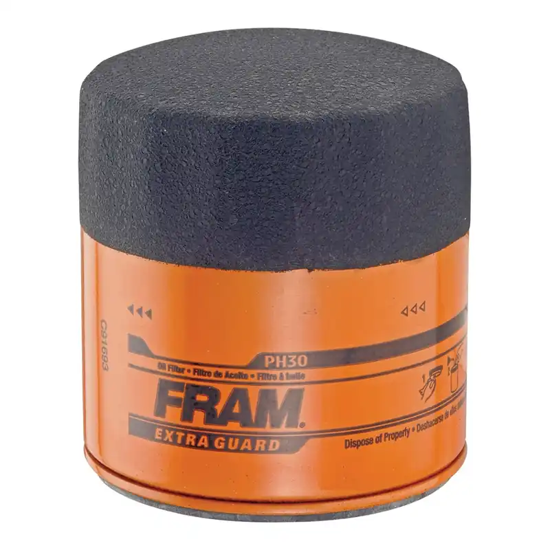 FRAM PH30 Full-Flow Lube Oil Filter, 13/16-16 Connection, Threaded, Cellulose, Synthetic Glass Filter Media
