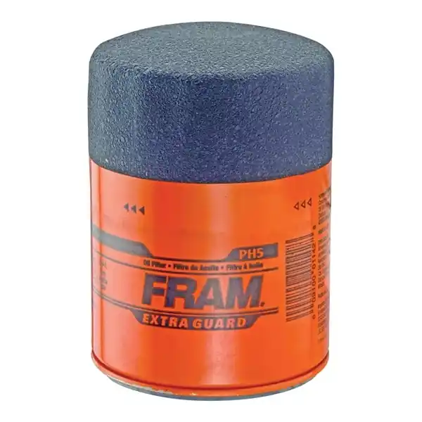 FRAM PH5 Full-Flow Lube Oil Filter, 13/16-16 Connection, Threaded, Cellulose, Synthetic Glass Filter Media