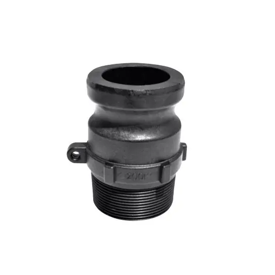 GREEN LEAF F Series 300F Camlock Coupling, 3 in, Male Adapter x MNPT, Plastic