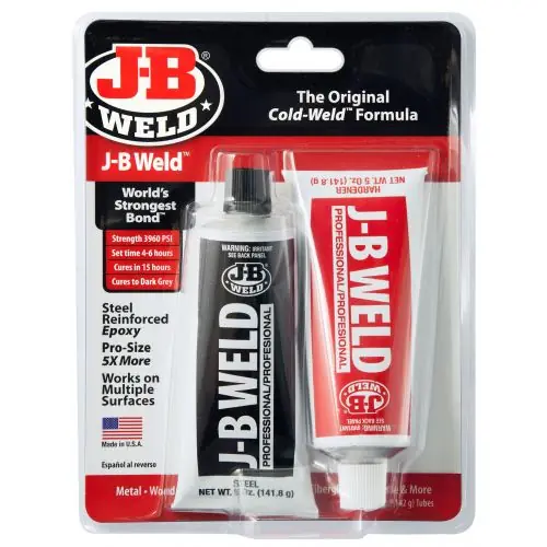 J-B WELD 8281 Epoxy Adhesive, Off-White Part A/White Part B, Paste Part A, Liquid Part B, 10 oz