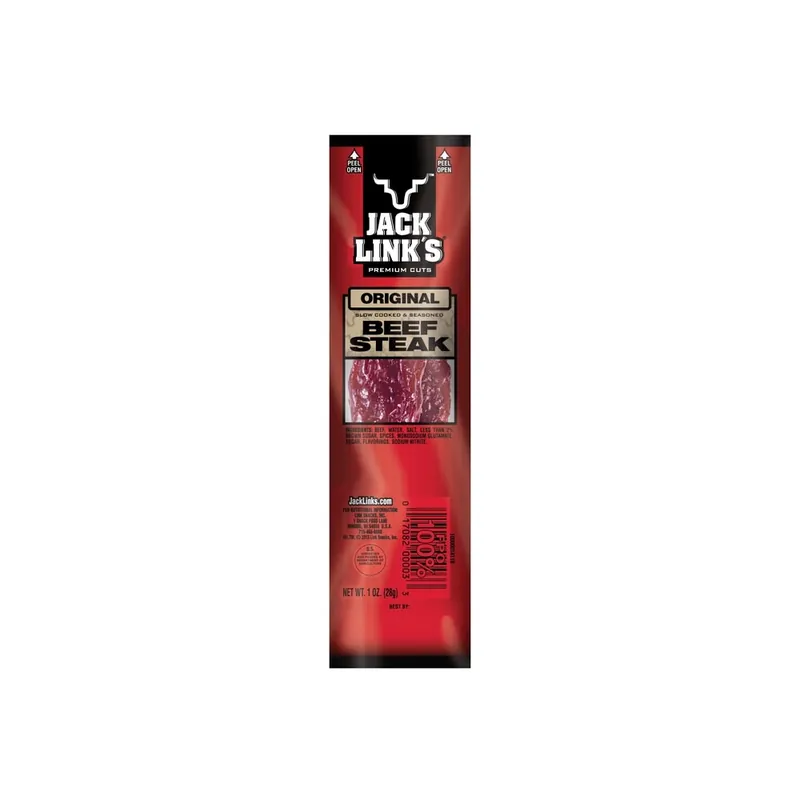 Jack Link‘s 02027 Beef Steak Stick, Original Flavor, 1 oz Bag