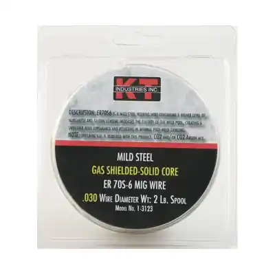 K-T INDUSTRIES 1-3123 MIG Welding Wire, 0.03 in Dia, 70S-6 Mild Steel