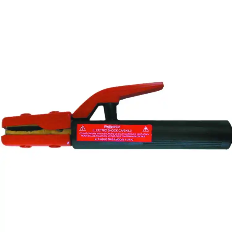 K-T INDUSTRIES 2-2120 Electrode Holder, 1/8 in Max Electrode Size, 200 A, Insulated, Copper