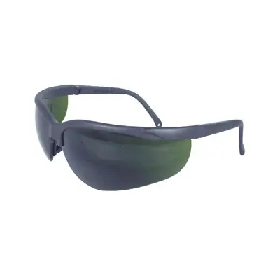 K-T INDUSTRIES 4-2456 Safety Glasses, Polycarbonate Lens, Black Frame