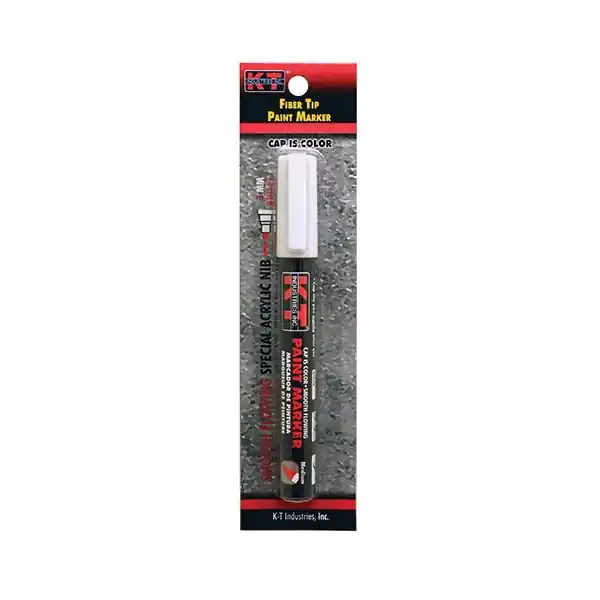 K-T INDUSTRIES 5-0046 Liquid Paint Marker, White, Aluminum Barrel