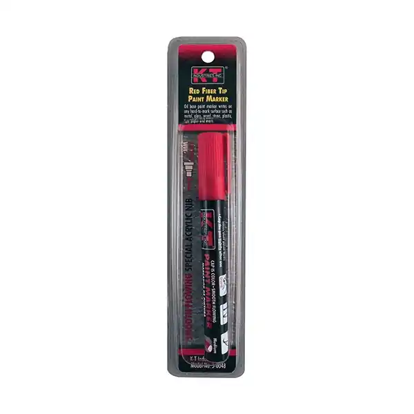 K-T INDUSTRIES 5-0048 Liquid Paint Marker, Red, Aluminum Barrel