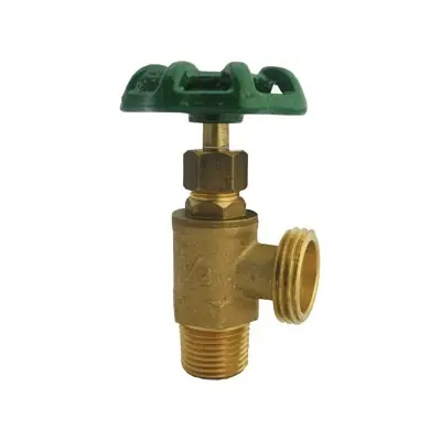 LASCO 06-1506 Boiler Drain Valve, 1/2 x 3/4 in Connection, MIP x MHT, Brass Body
