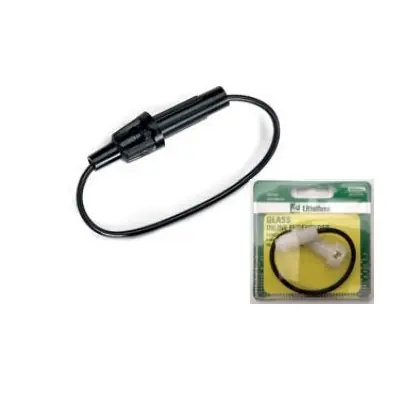Littelfuse 0FNY0001XP Fuse Holder, Black/Clear