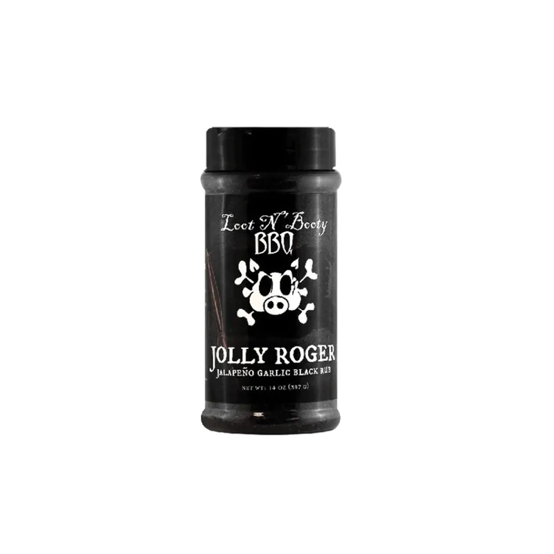 OLD WORLD SPICES & SEASONINGS Jolly Roger Black Rub, Jalapeno Garlic Flavor, OW88410 - 14 oz