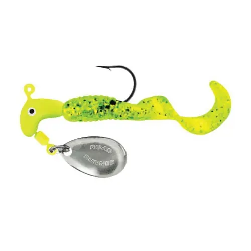 Road Runner by Blakemore Curly-Tail B2-1602-062 Fishing Bait, Jig, Chartreuse Sparkle Bait