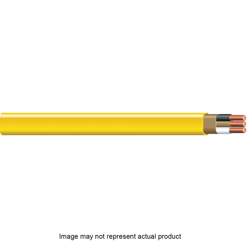 Romex SIMpull RMXNMBG-14/3X05 Building Wire, 14 AWG Wire, 3-Conductor, Copper Conductor, PVC Insulation, Nylon Sheath