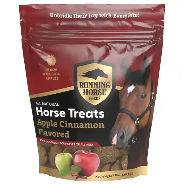 Running Horse - All Natural Apple Cinnamon Flavored Horse Treat 4 lb